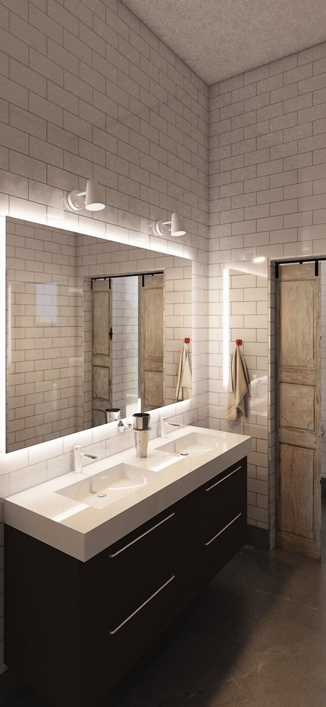 Mid-century bathroom