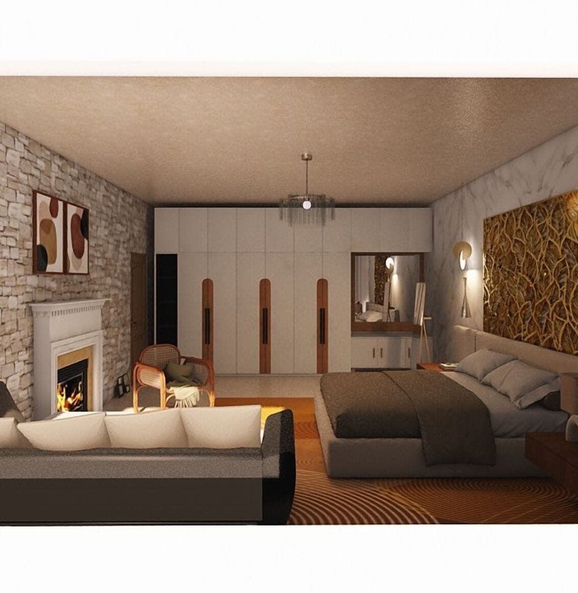 Contemporary bedroom