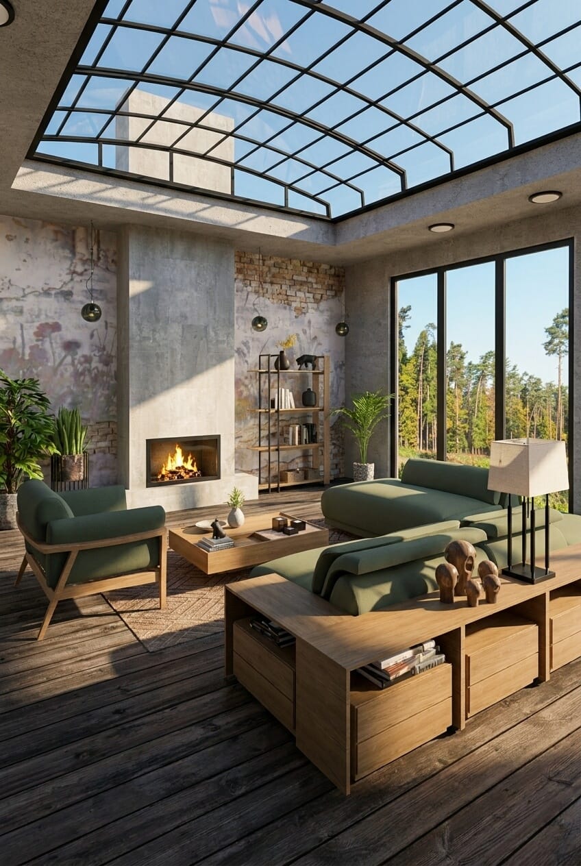 Industrial living room