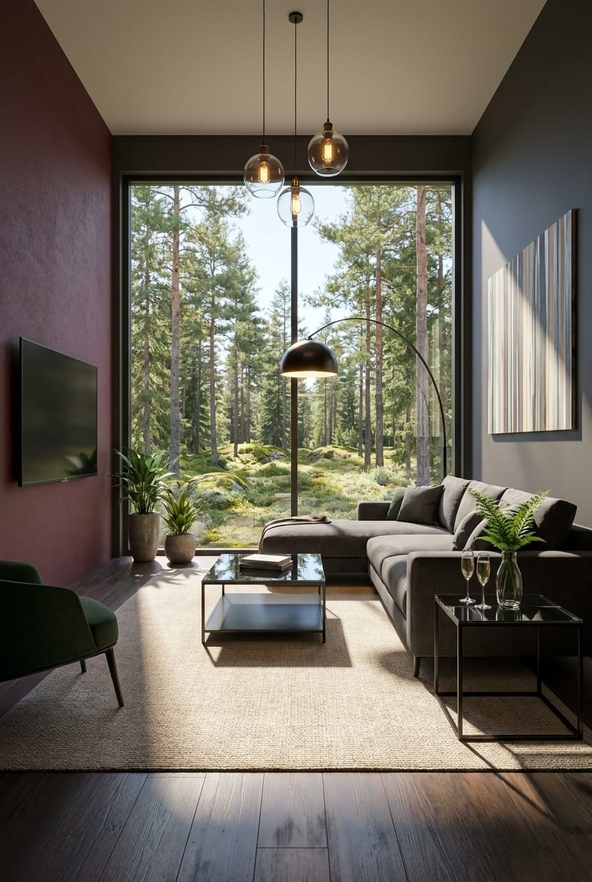 Mid-century living room
