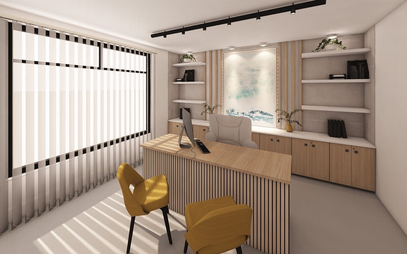 Mid-century home office
