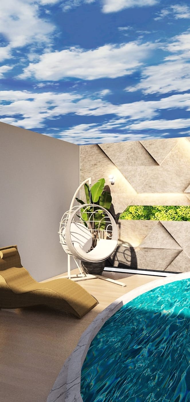 Mid-century outdoor space