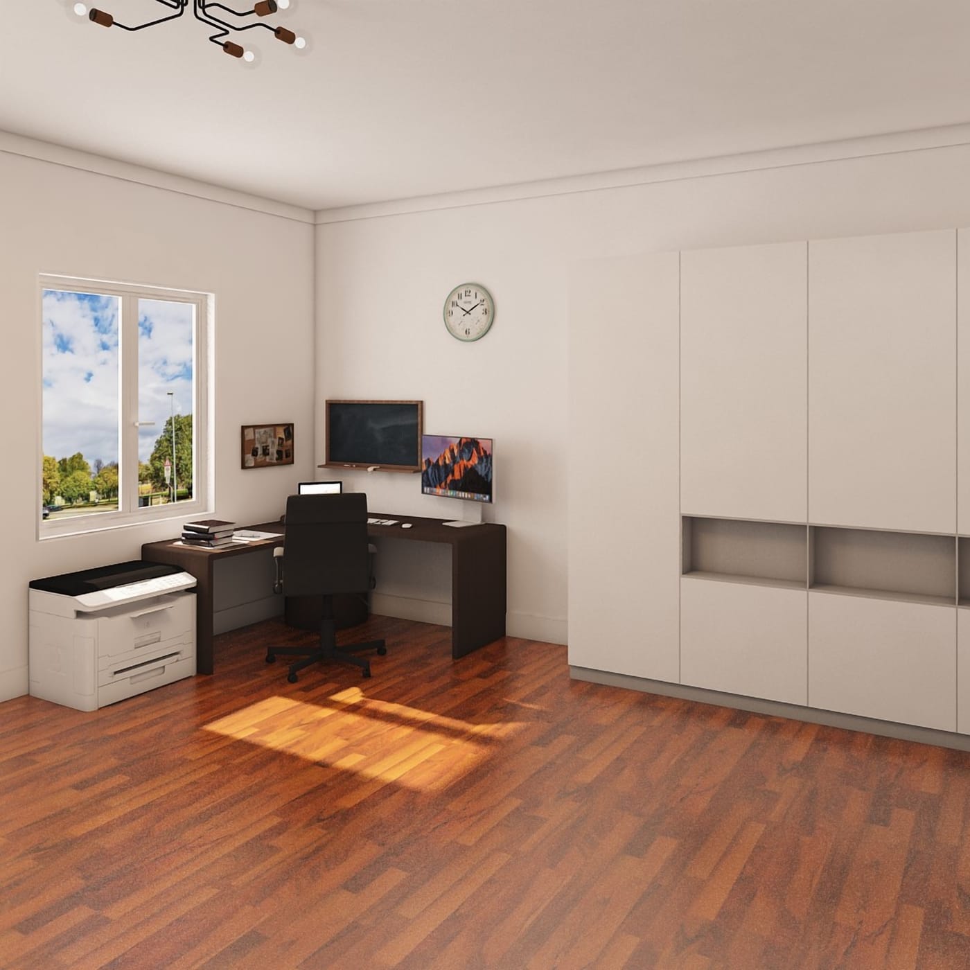 Mid-century home office