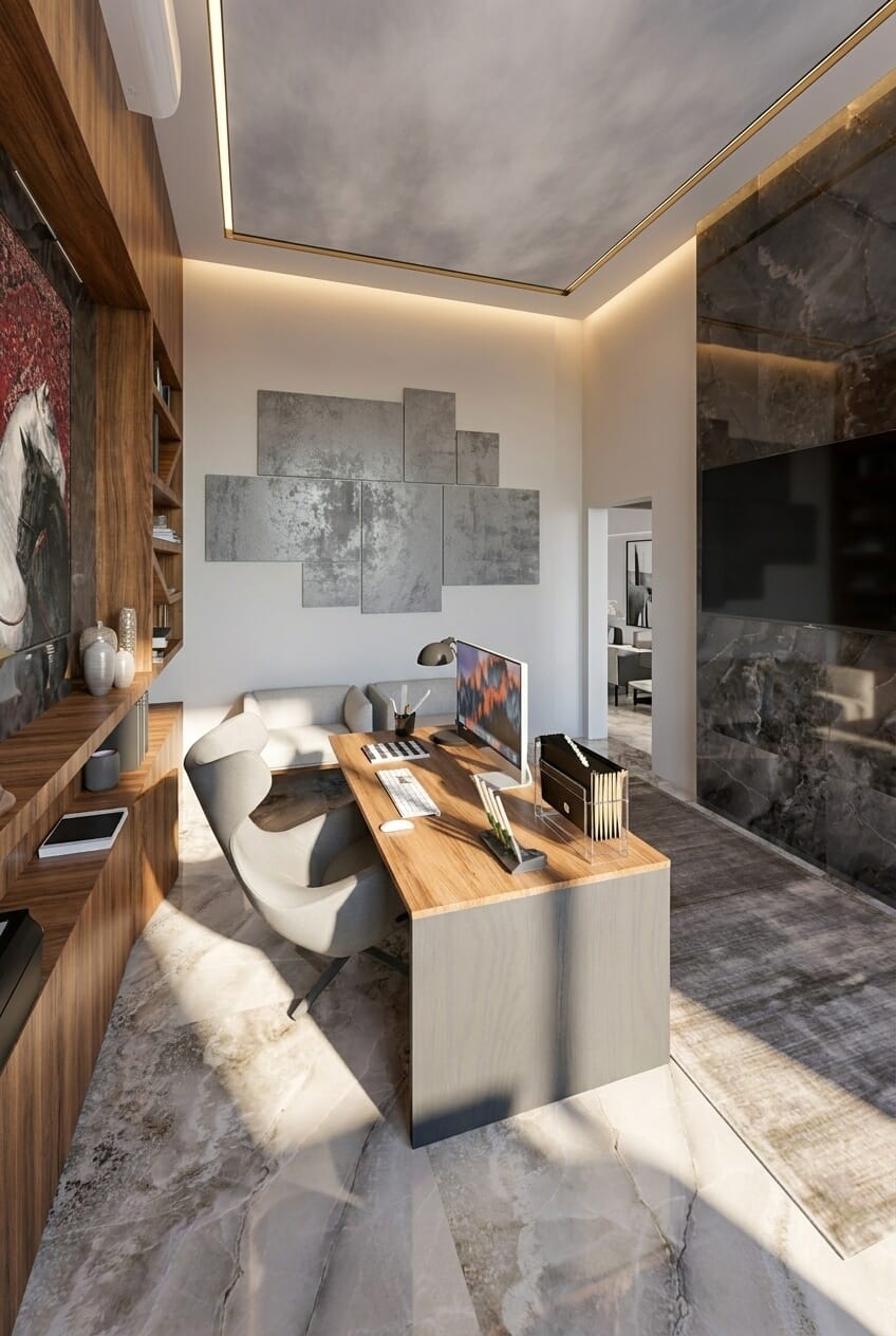 Mid-century home office