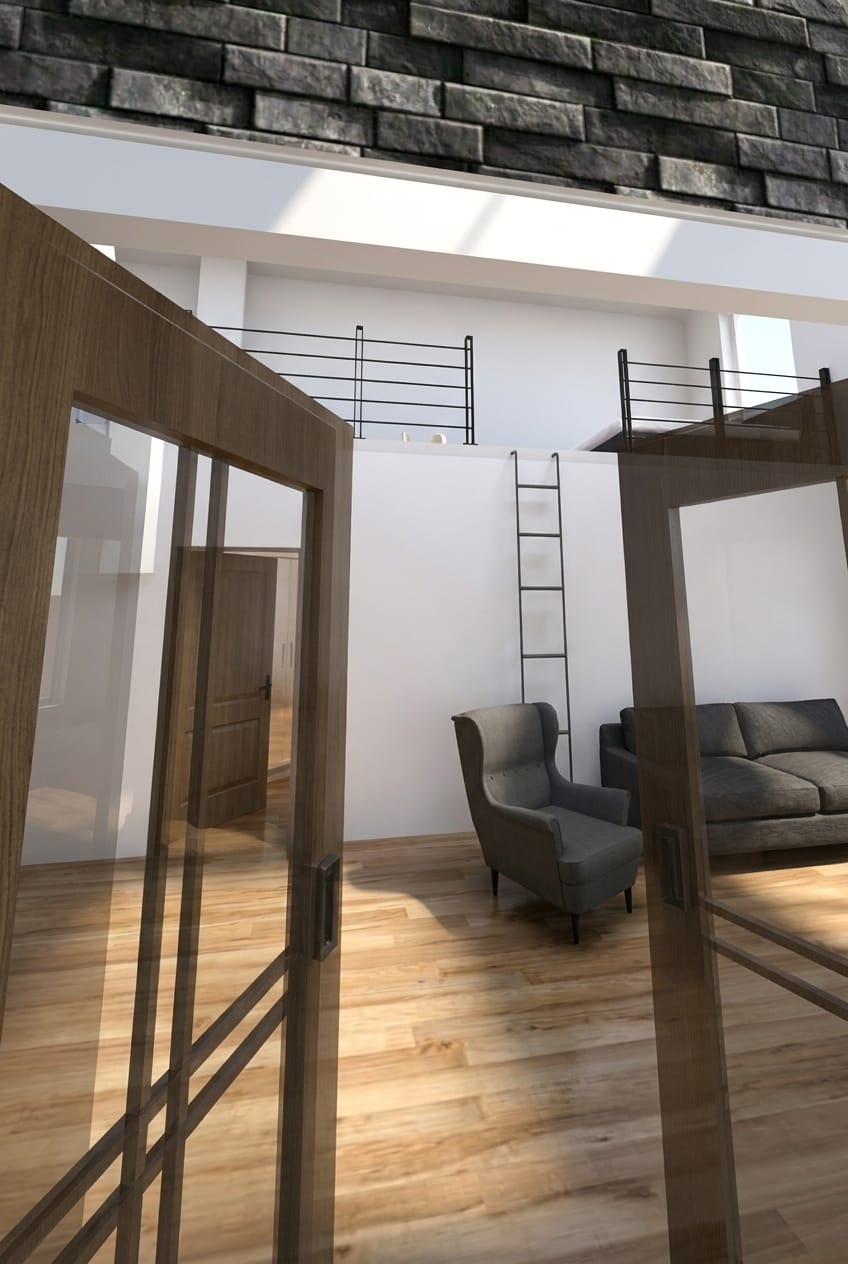 Industrial living room
