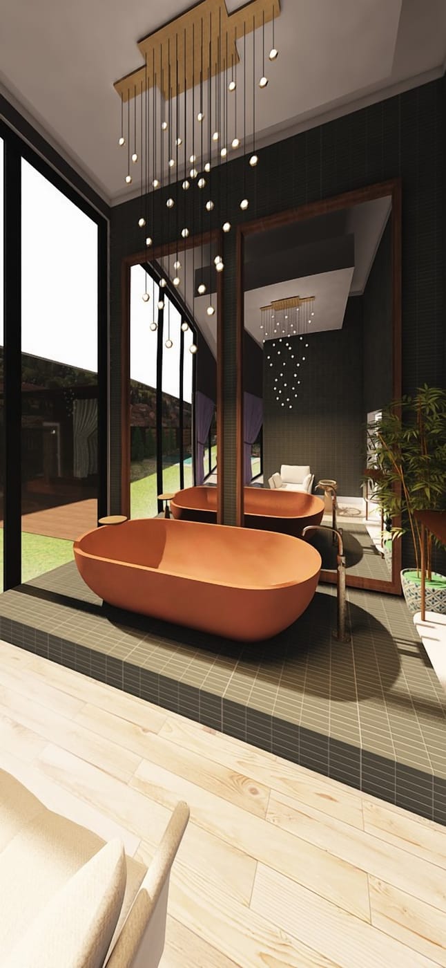 Mid-century bathroom