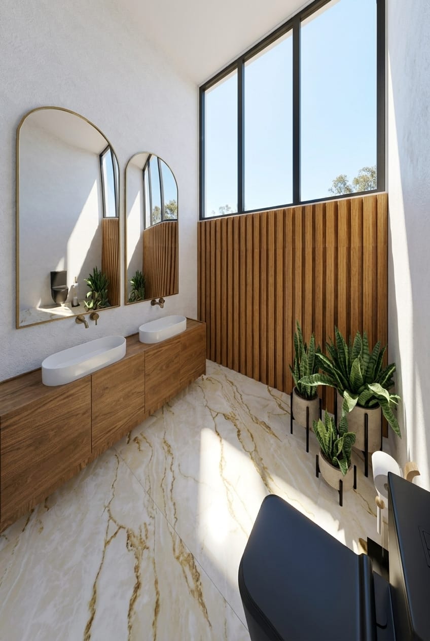 Mid-century bathroom
