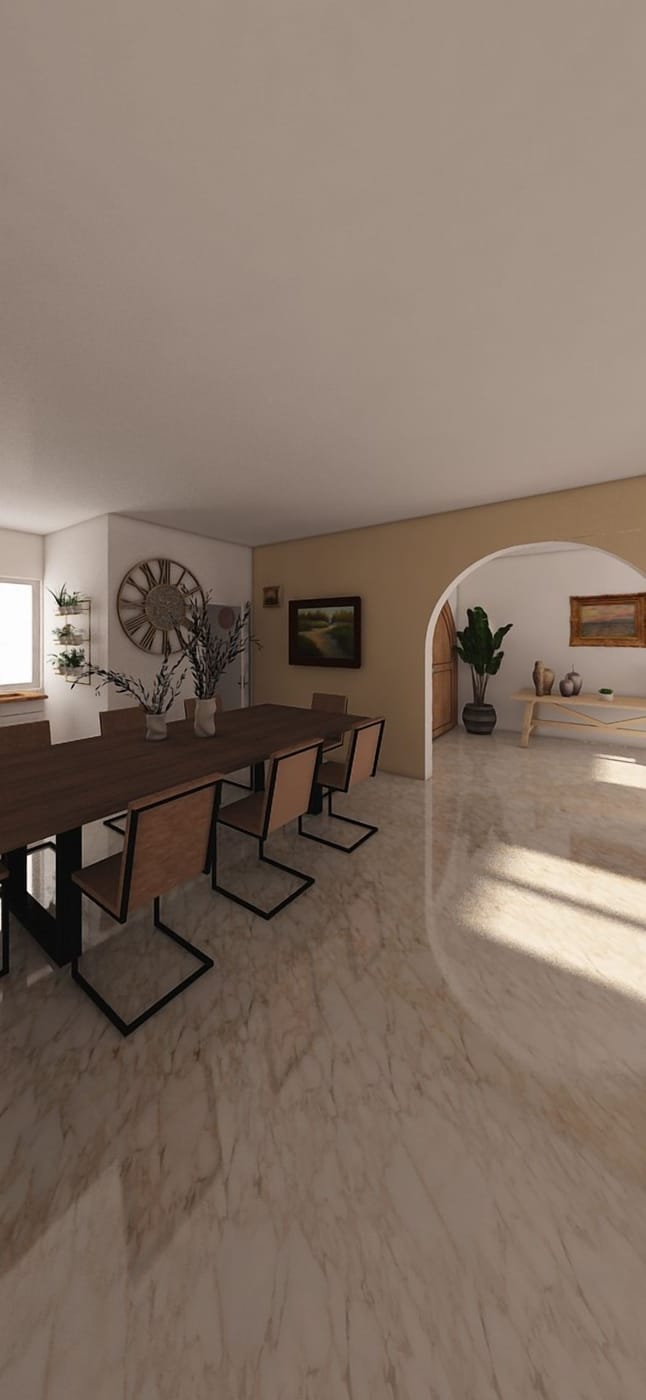 Mediterranean dining room