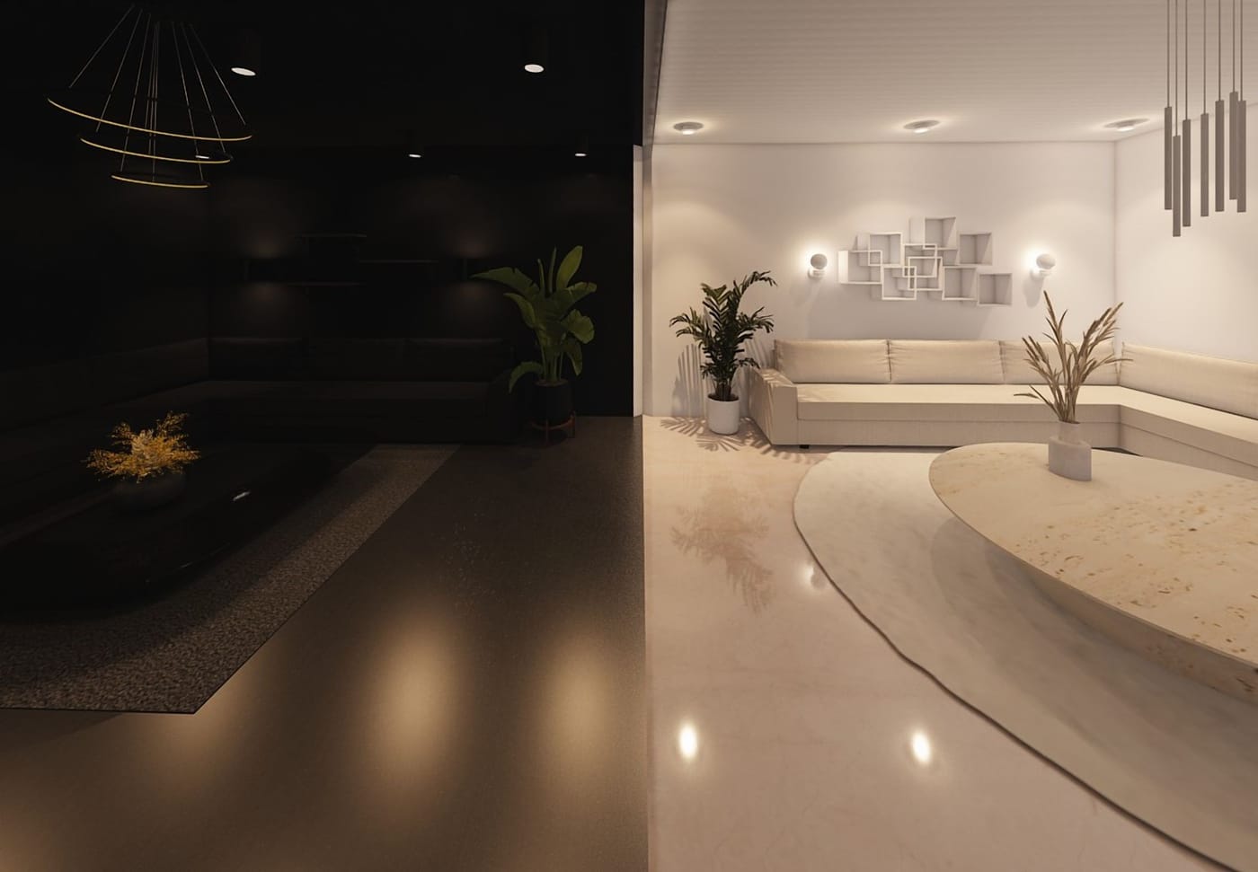 Mid-century living room
