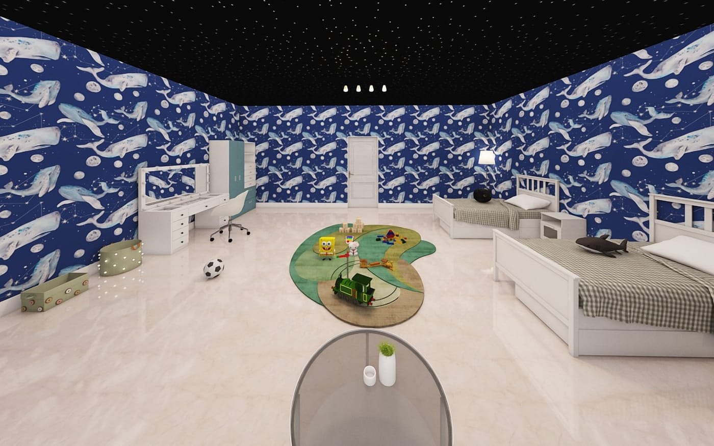 Mid-century kids room