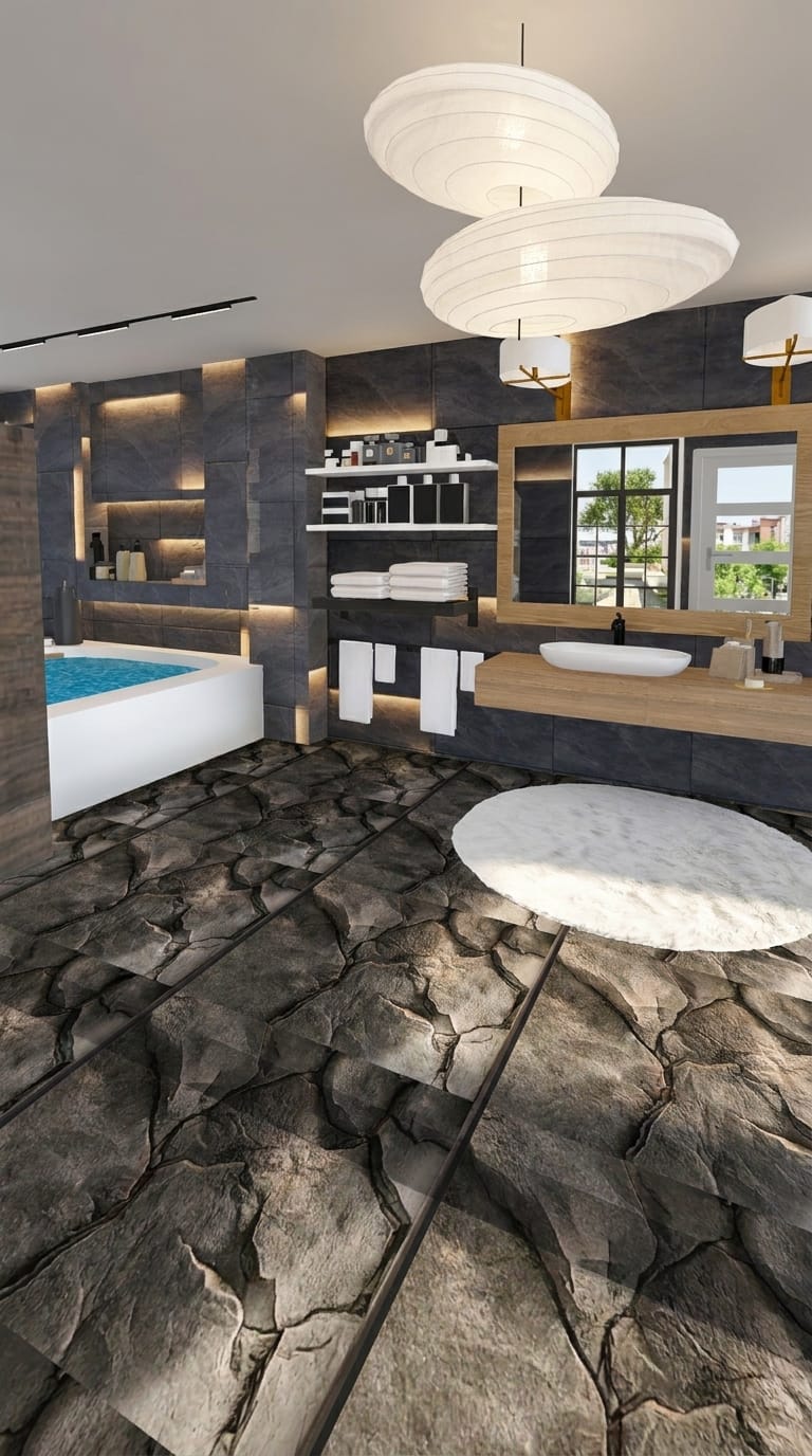 Mid-century bathroom