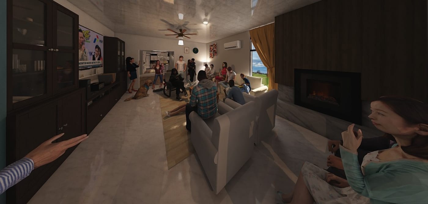 Contemporary living room