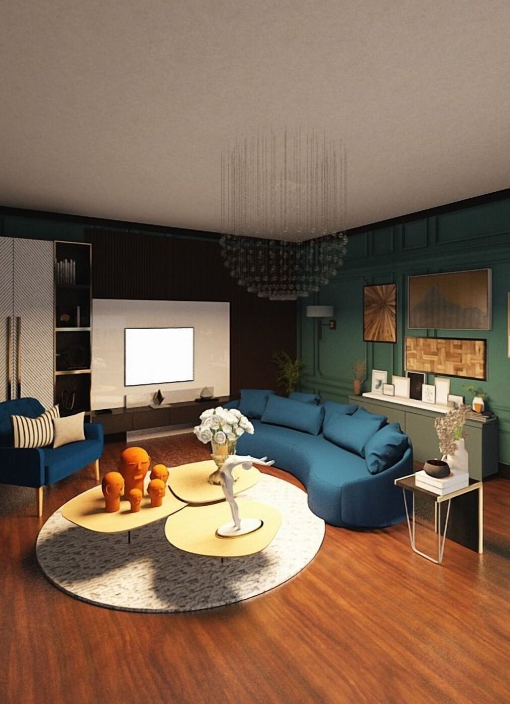Mid-century living room