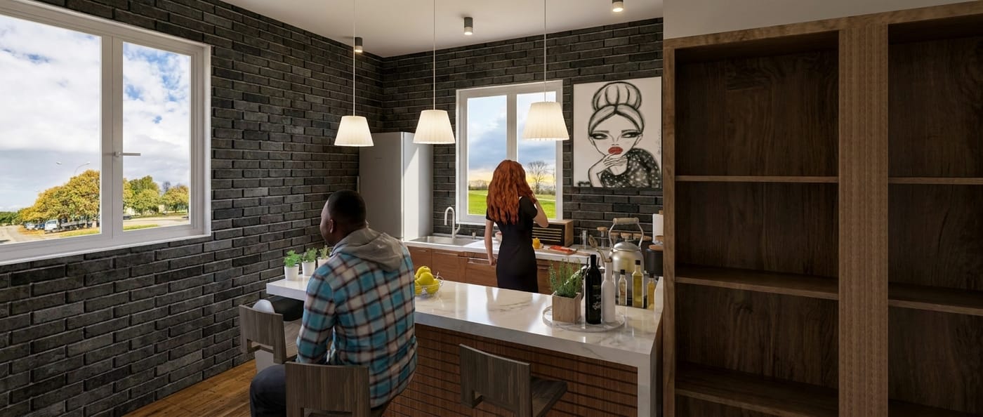 Mid-century kitchen