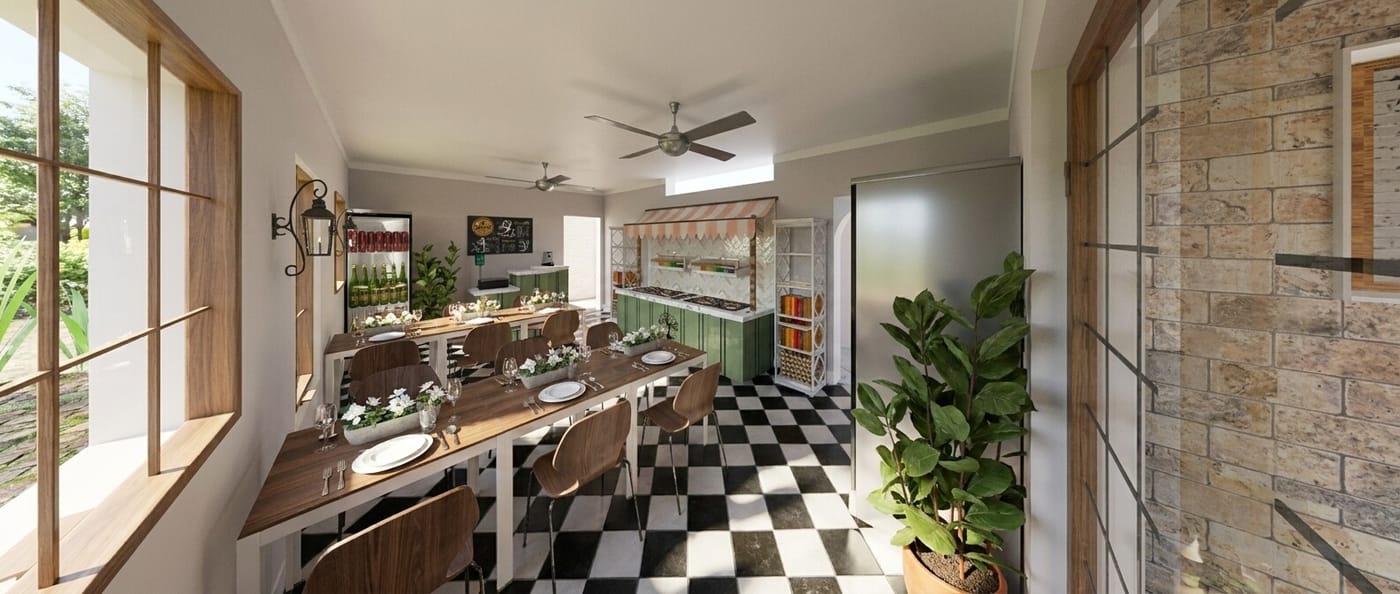 Eclectic dining room