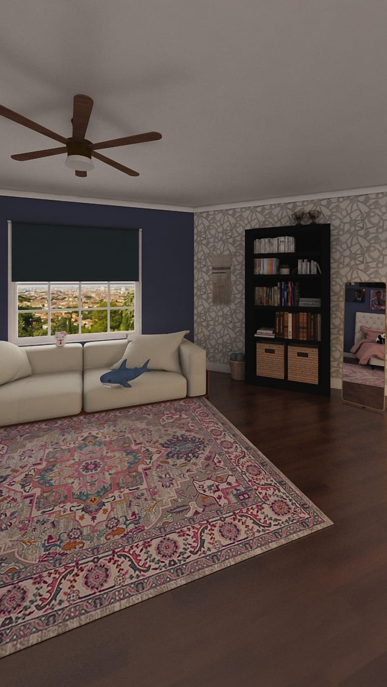 Eclectic living room