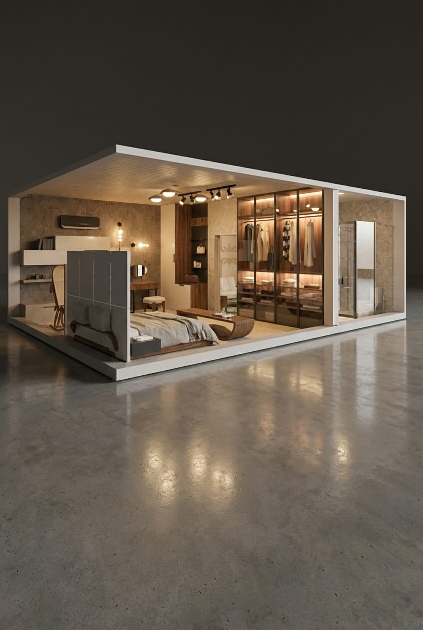 Mid-century bedroom