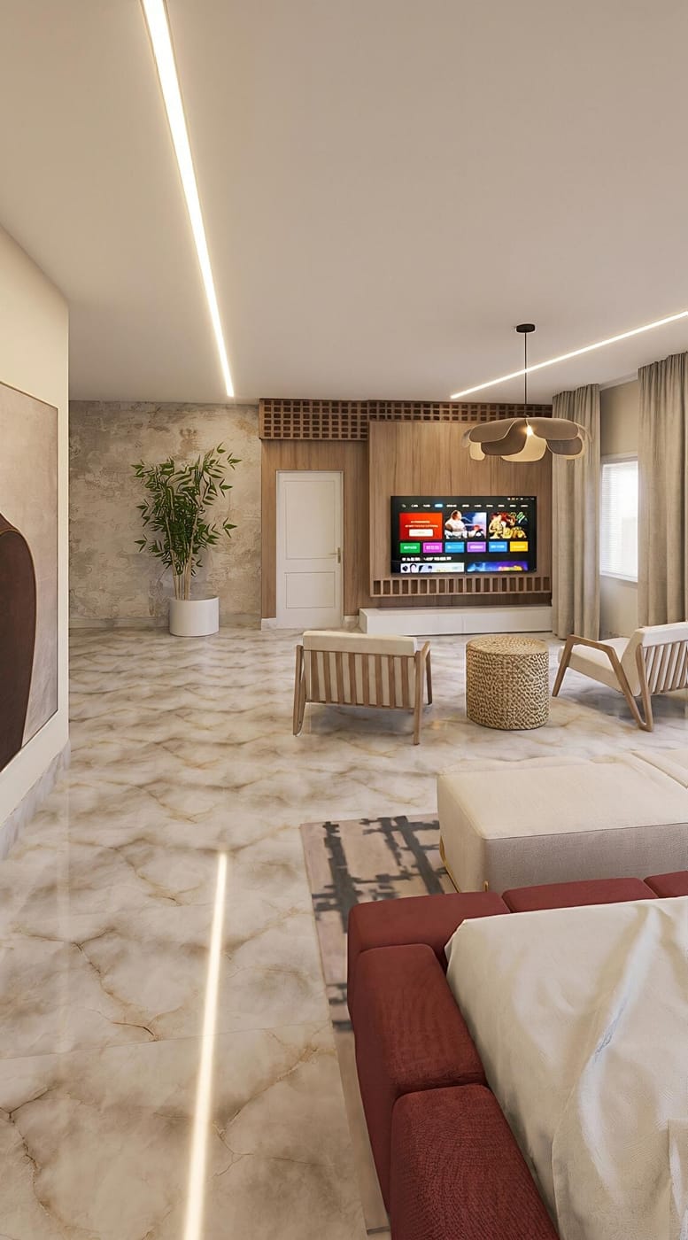 Mid-century living room