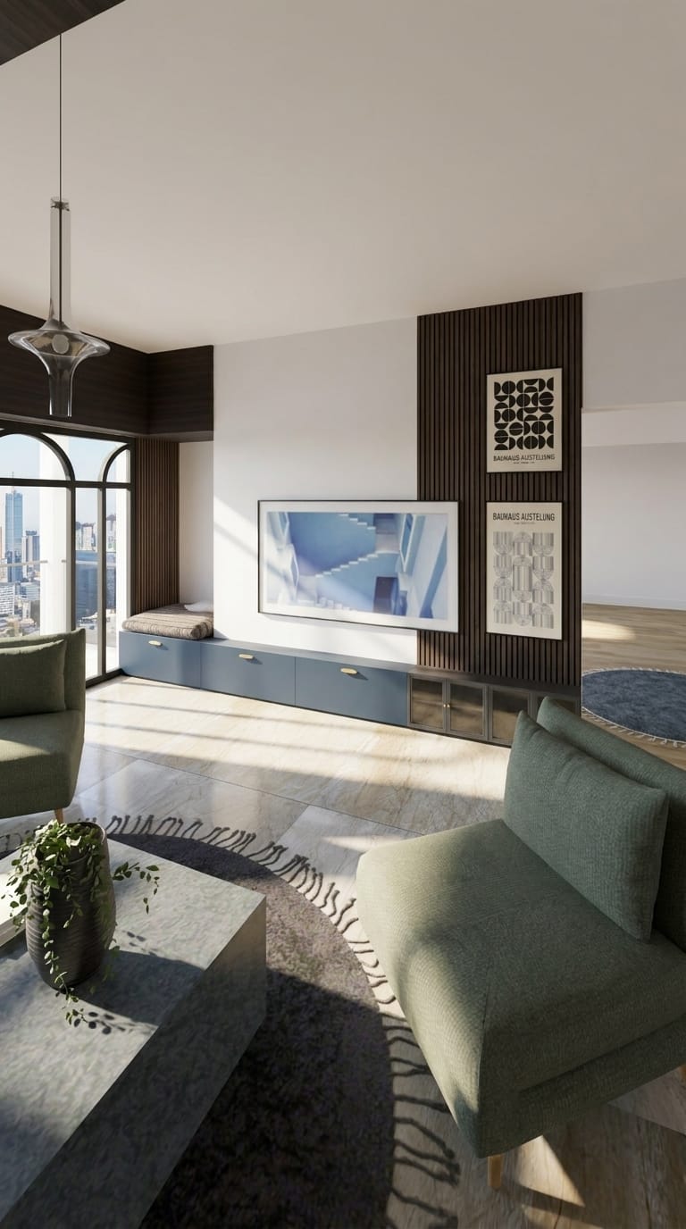 Mid-century living room