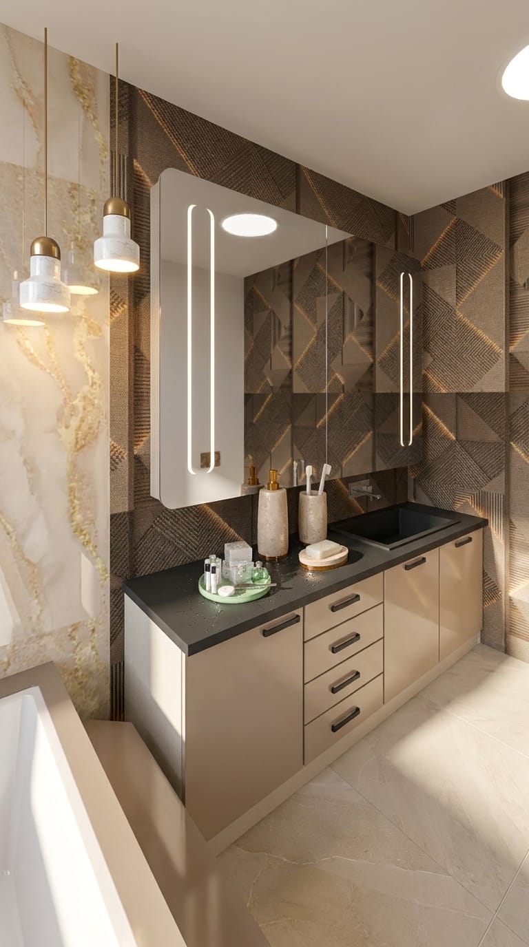 Mid-century bathroom