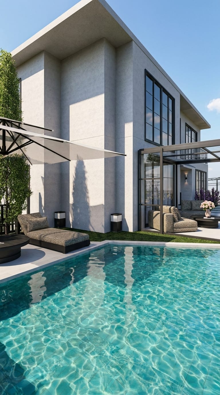 Contemporary outdoor space