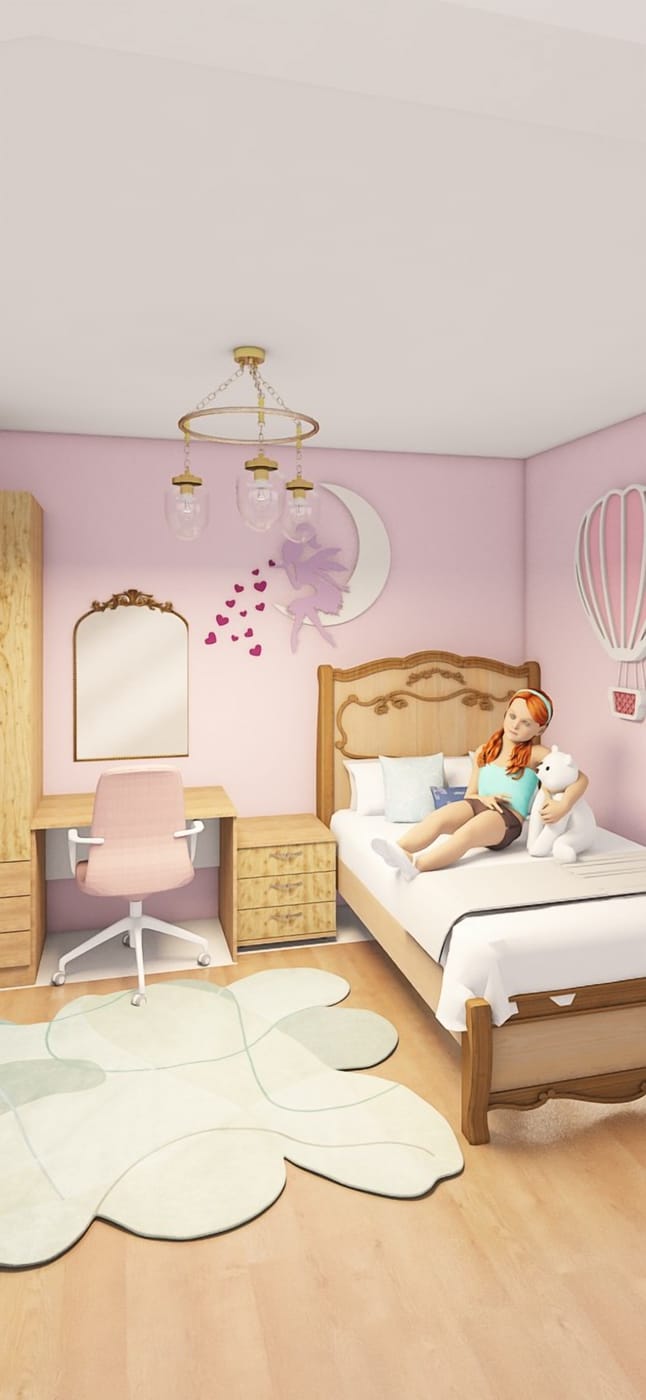 Boho kids room