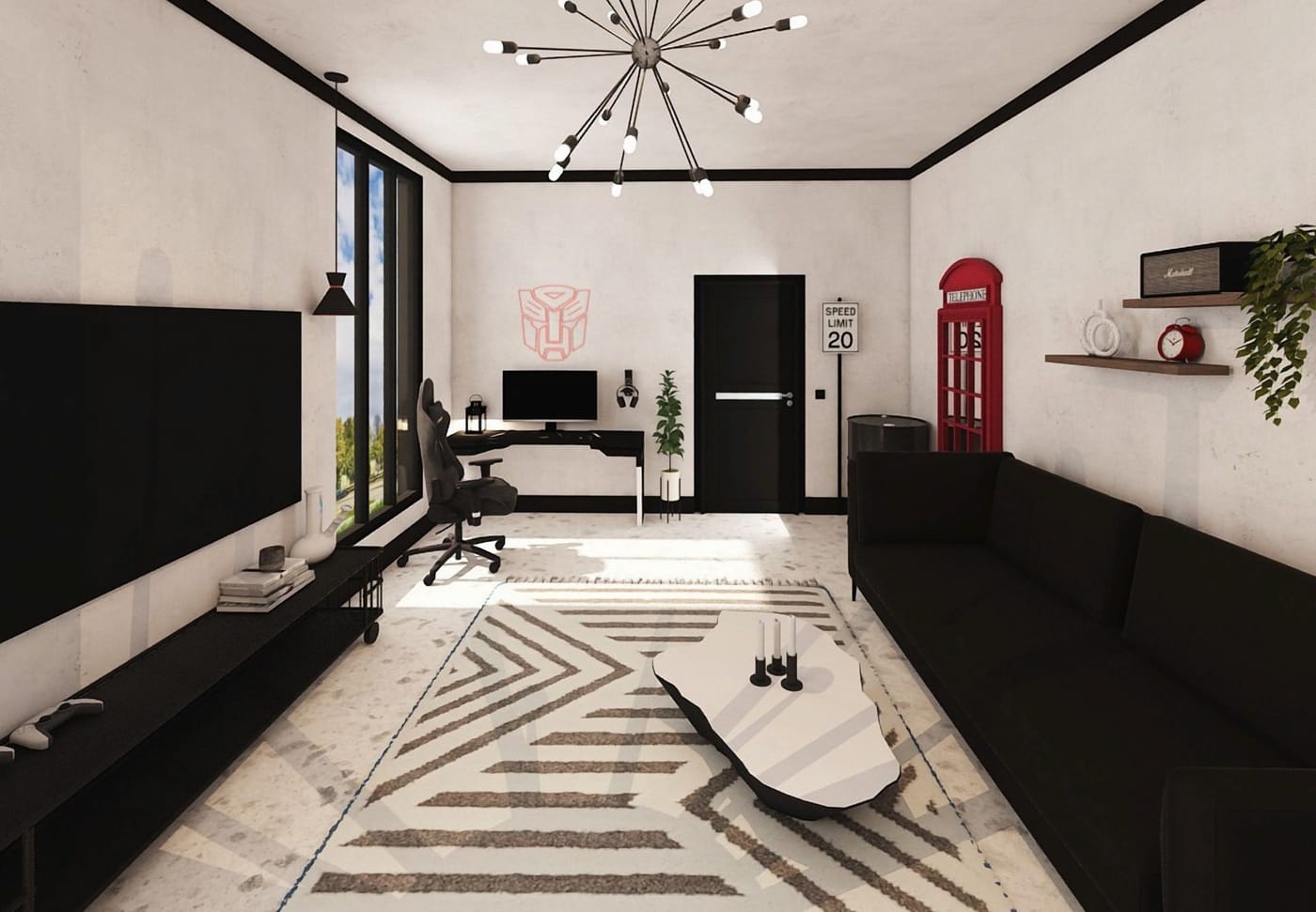Mid-century floor plan