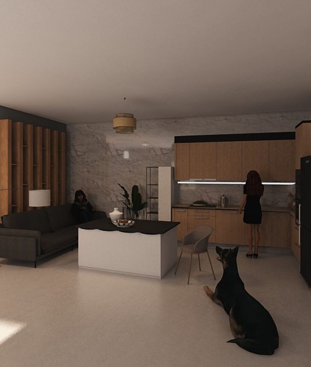 Contemporary living room