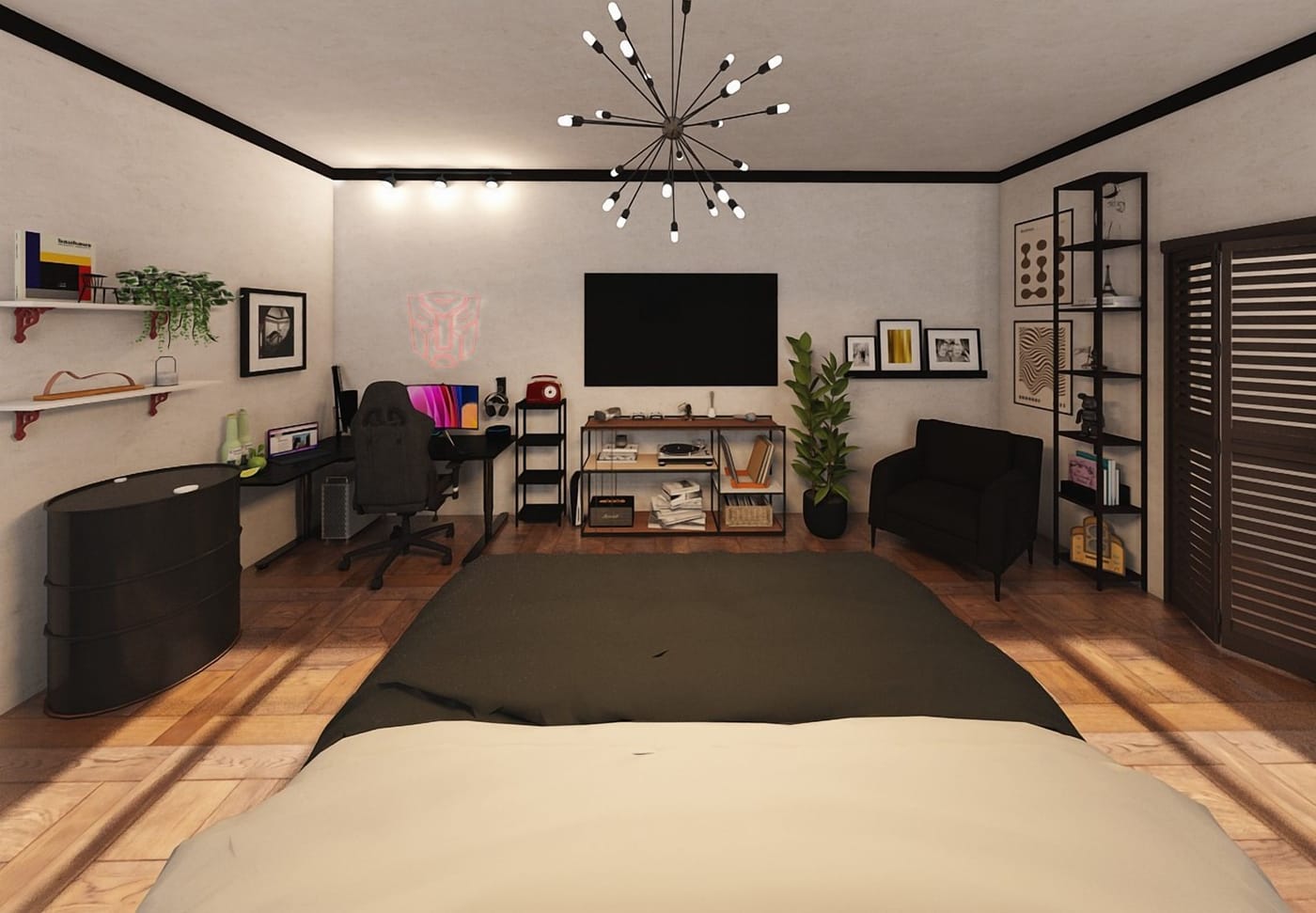 Traditional bedroom
