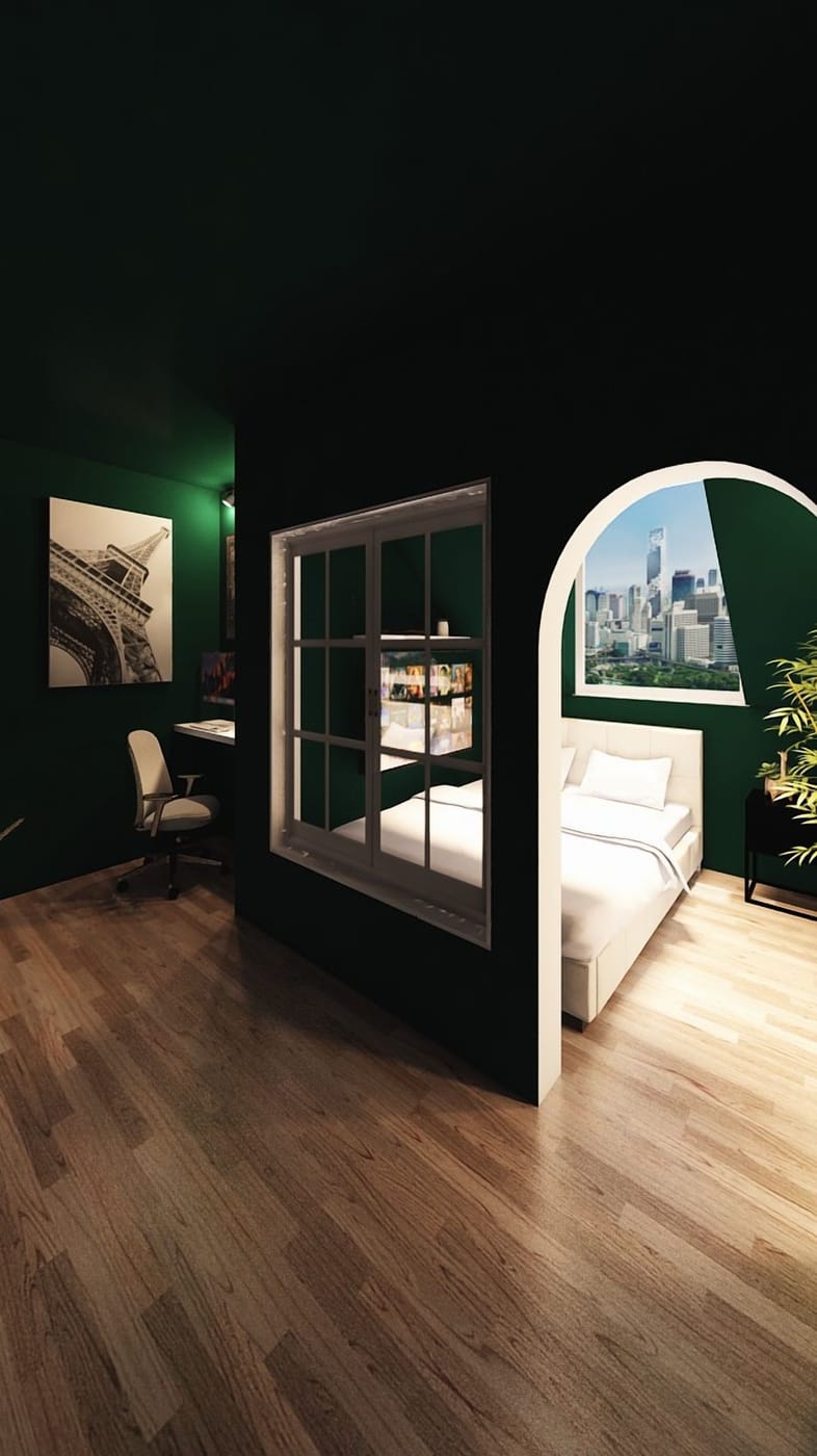 Contemporary bedroom