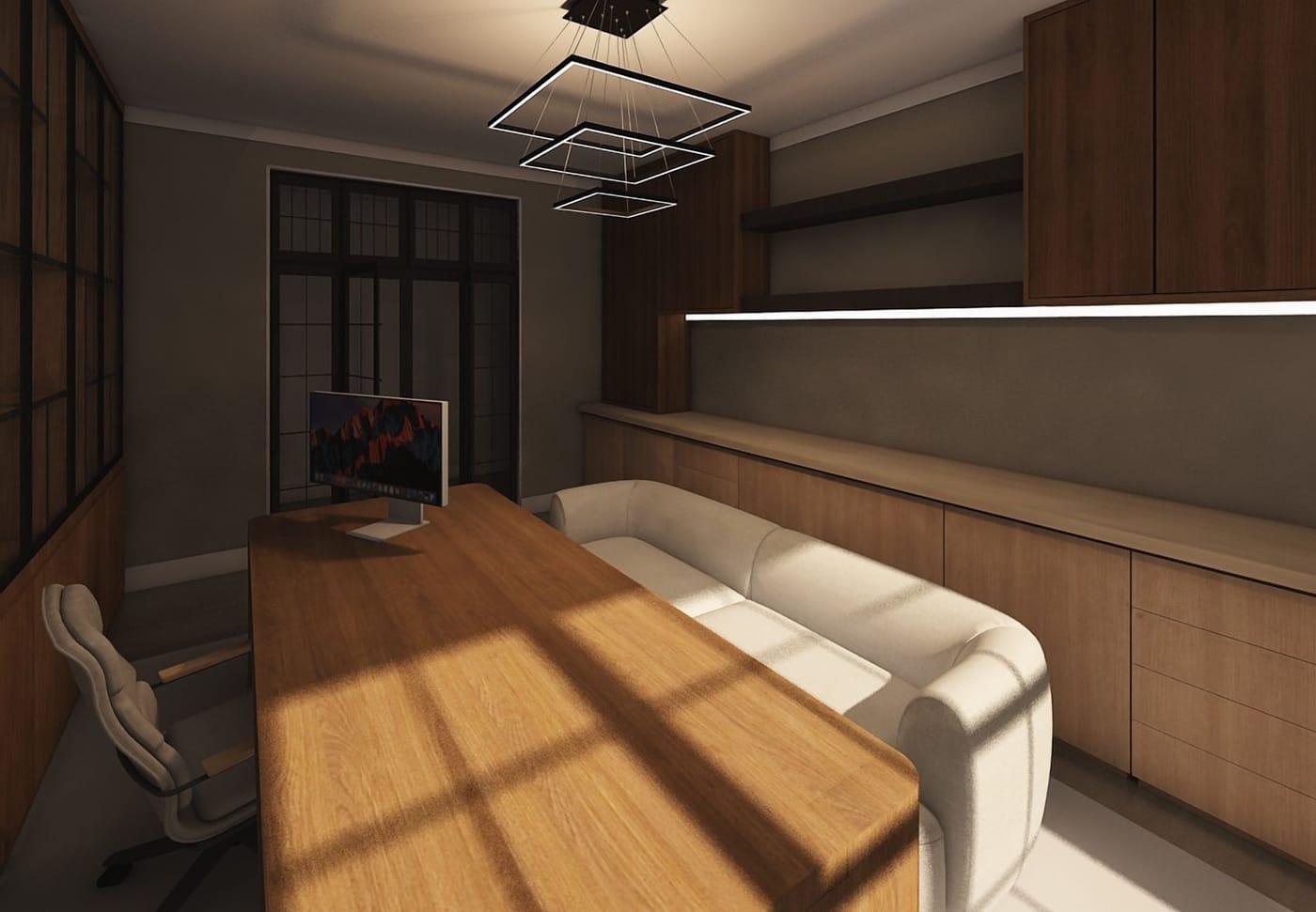 Mid-century home office