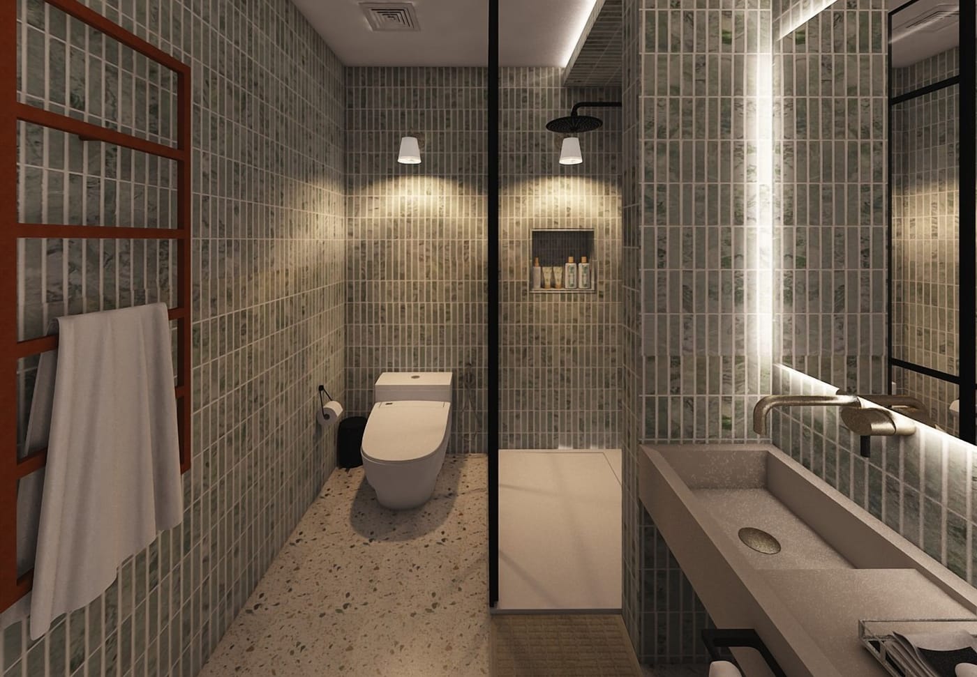 Mid-century bathroom