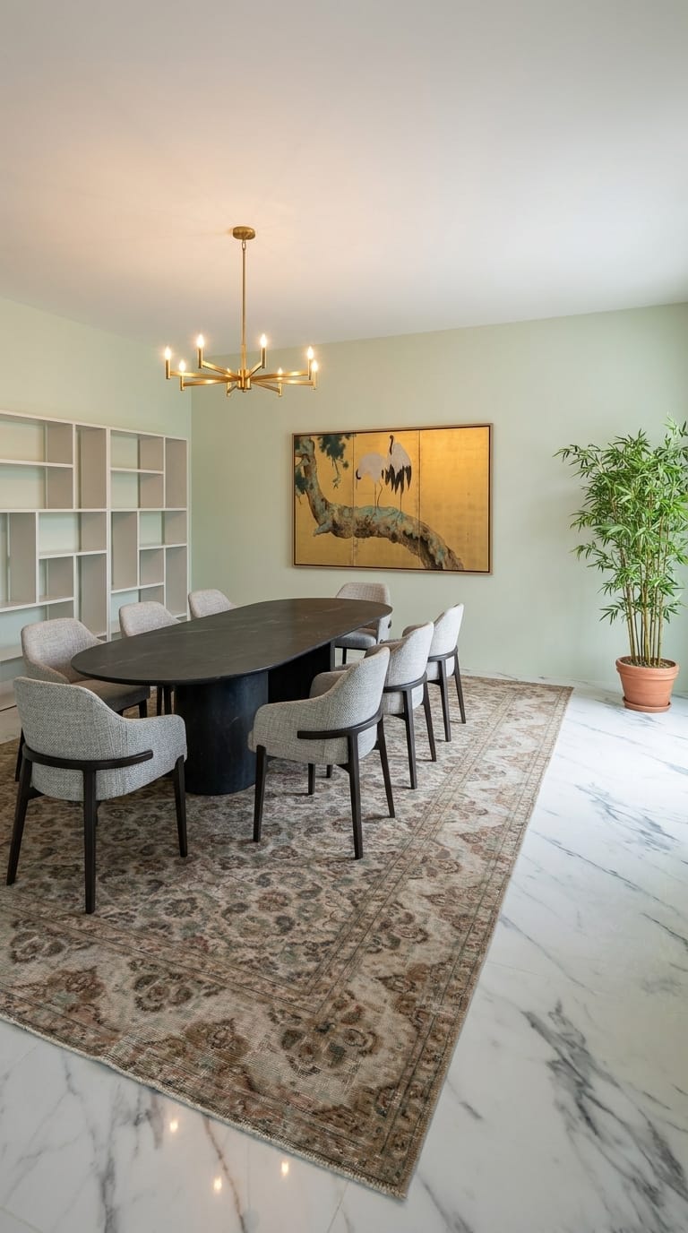 Eclectic dining room
