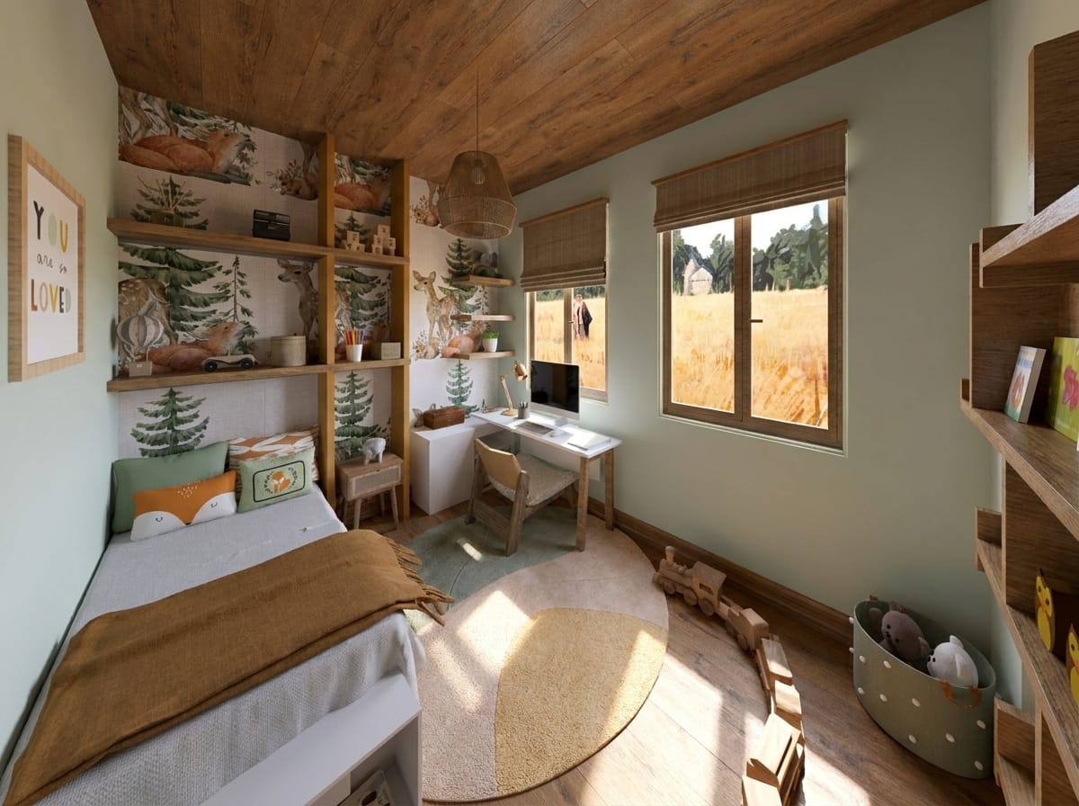 Boho kids room