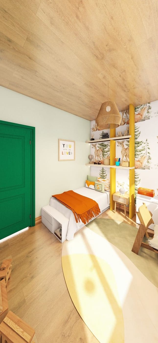 Boho kids room