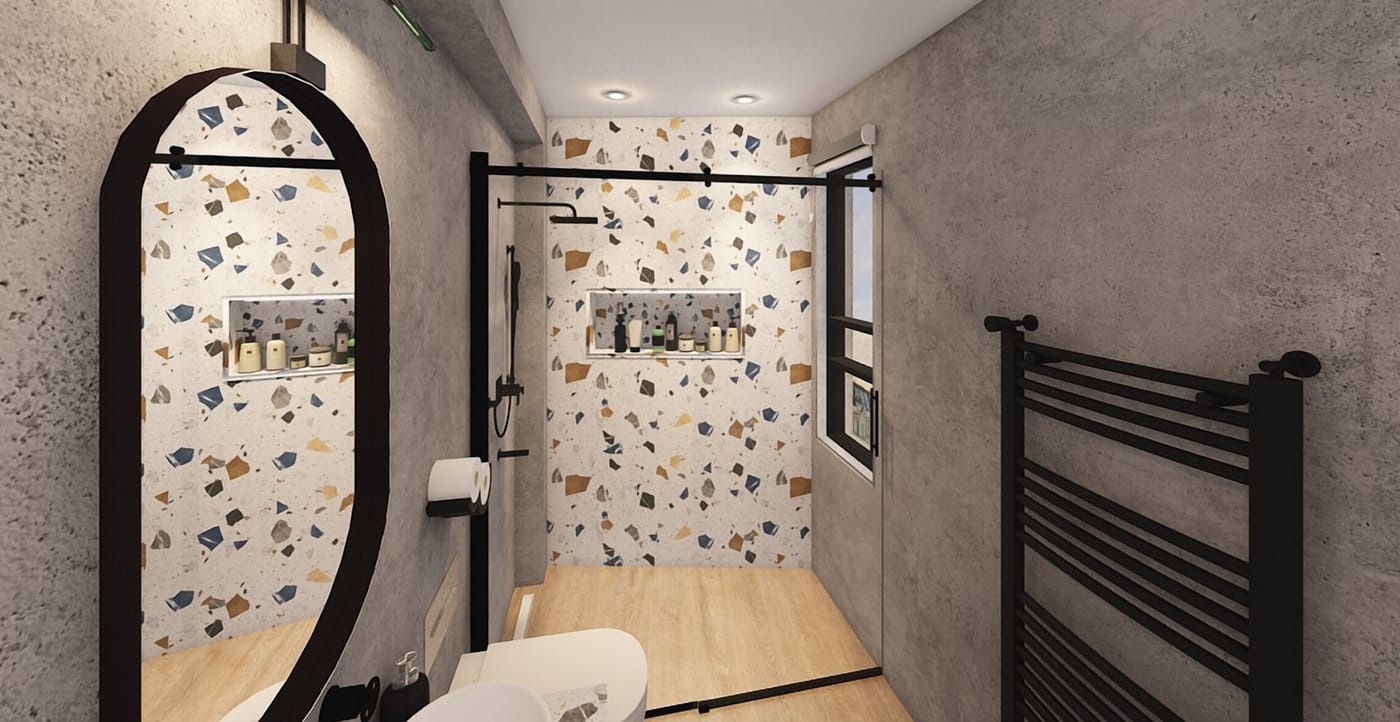 Mid-century bathroom