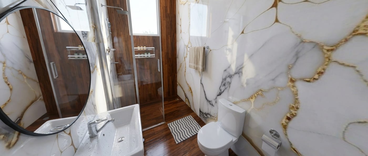 Mid-century bathroom