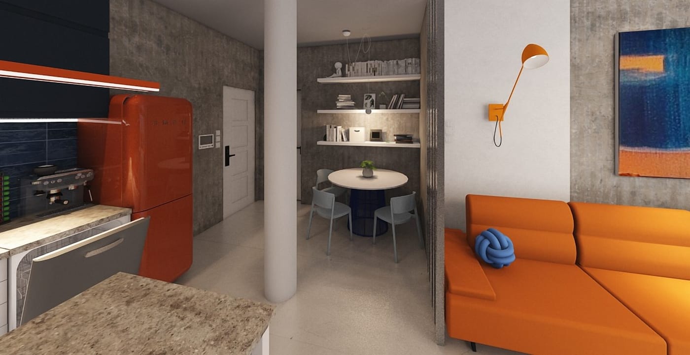 Retro living room