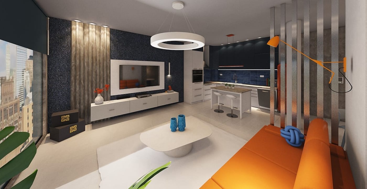 Contemporary living room