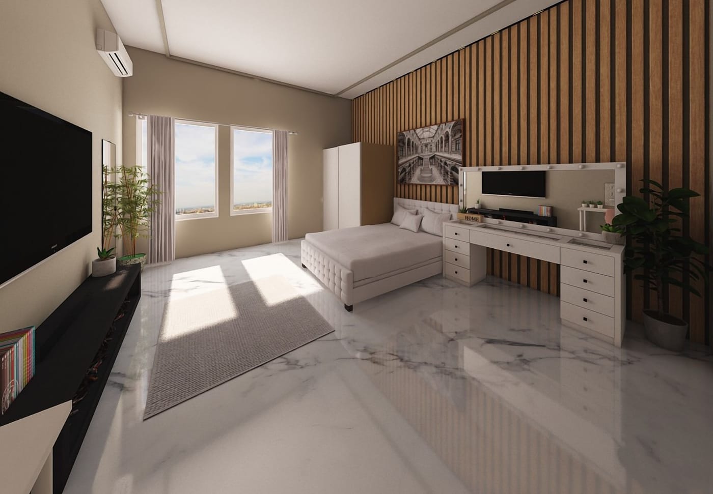 Traditional bedroom