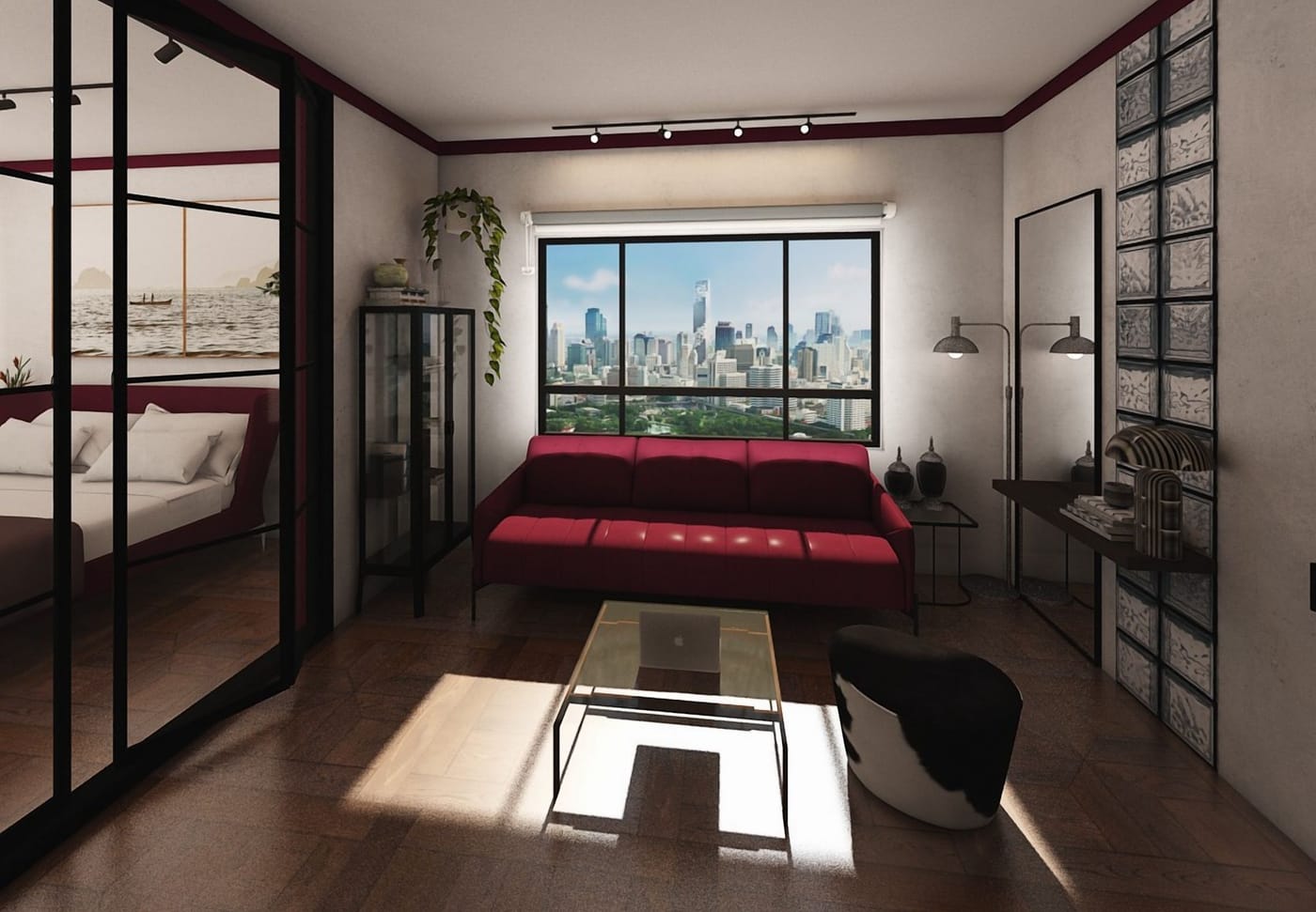 Mid-century living room