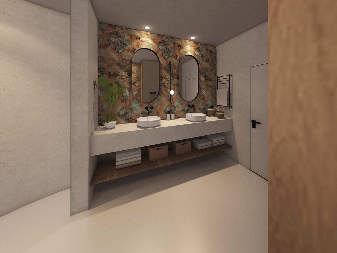 Contemporary bathroom