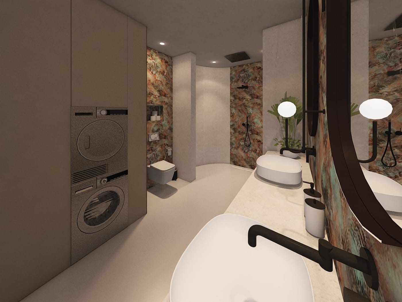 Mid-century bathroom
