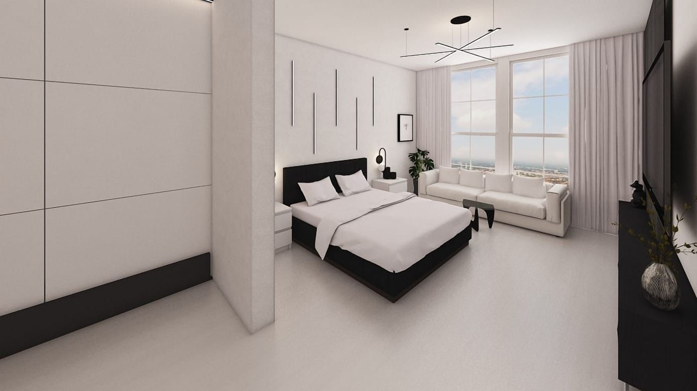 Mid-century bedroom