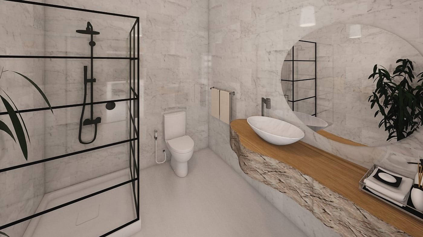 Mid-century bathroom