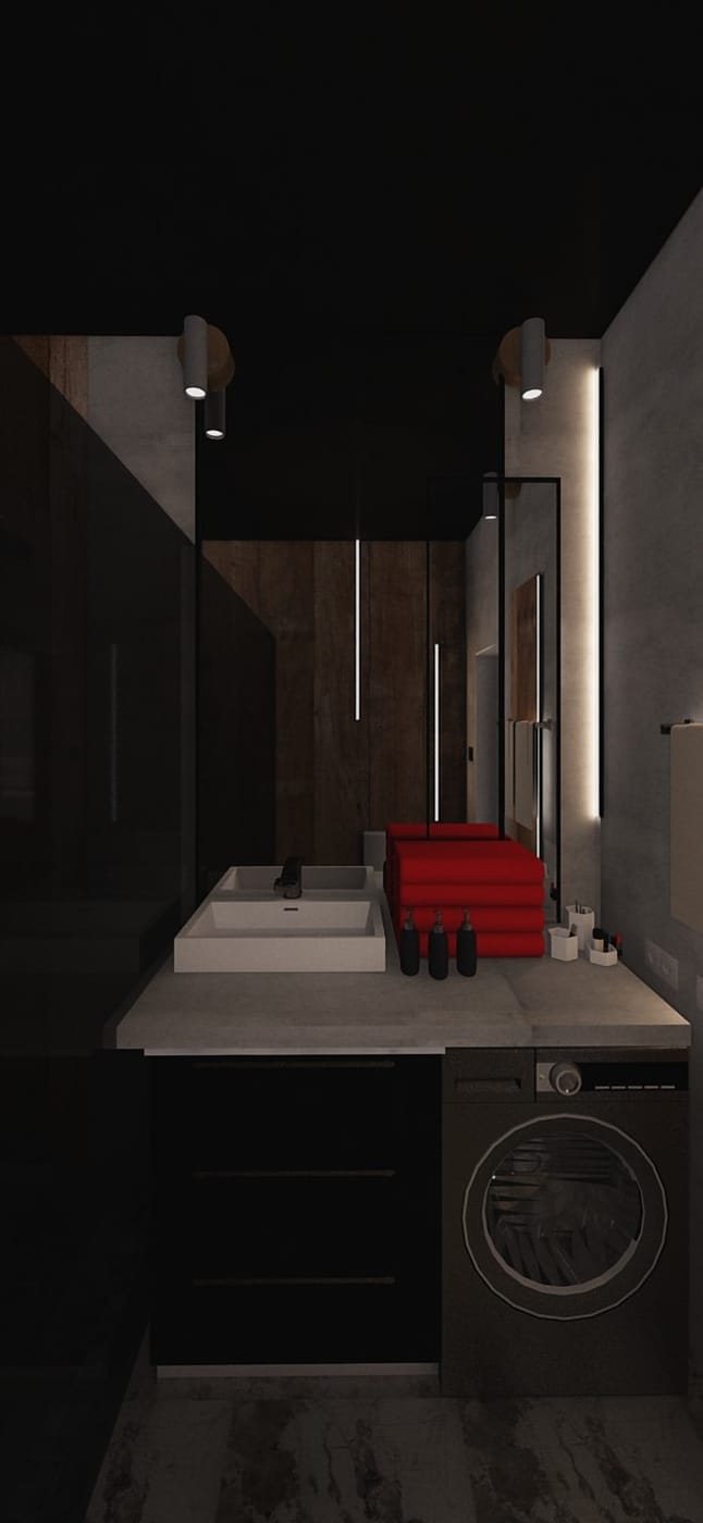 Mid-century bathroom