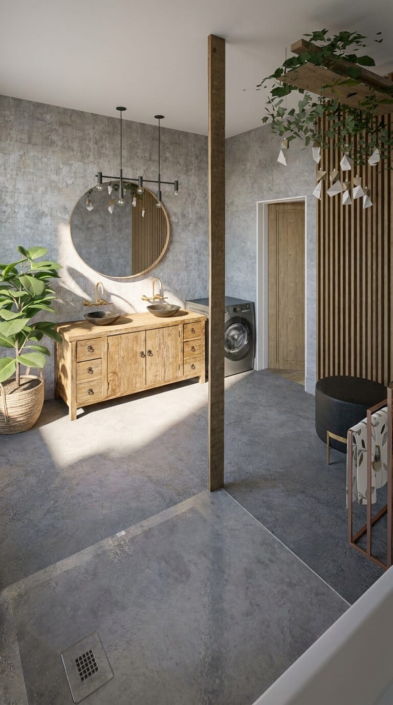 Mid-century bathroom