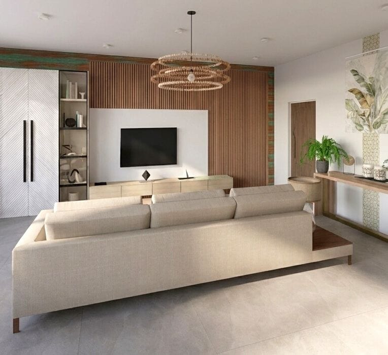 Mid-century living room