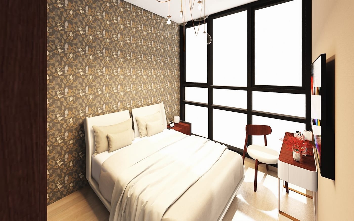 Mid-century bedroom