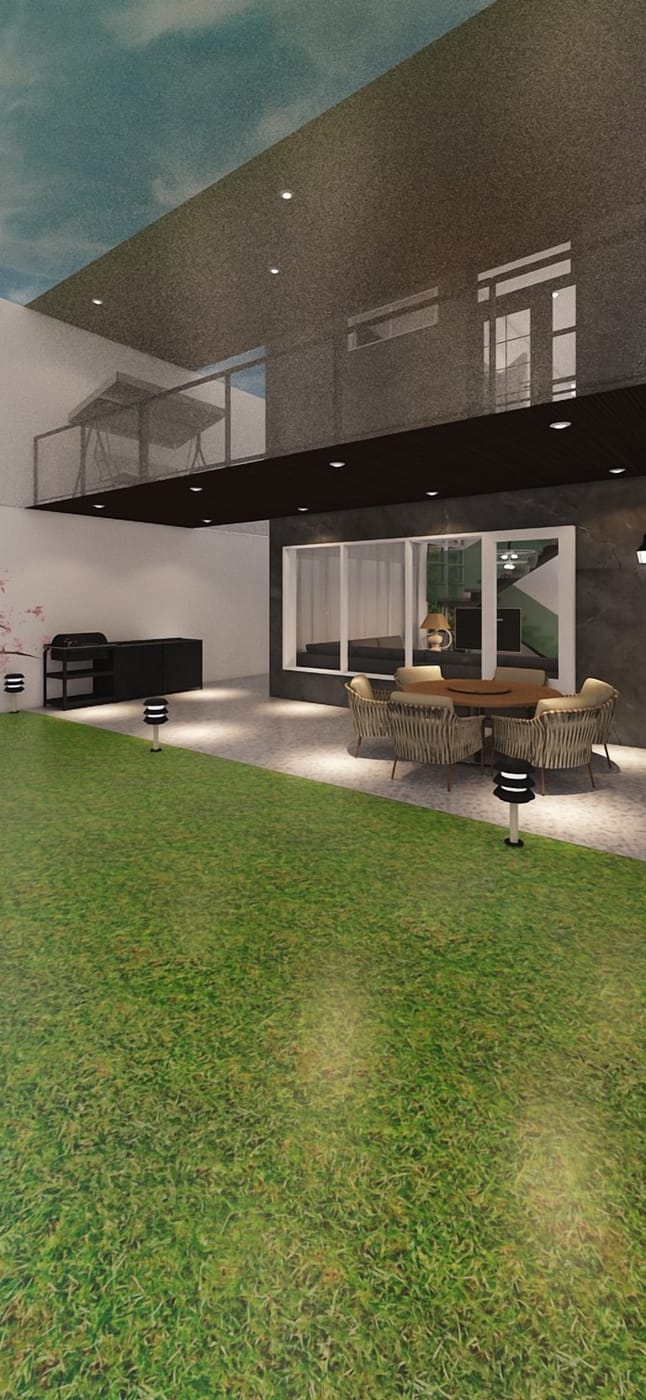 Contemporary outdoor space